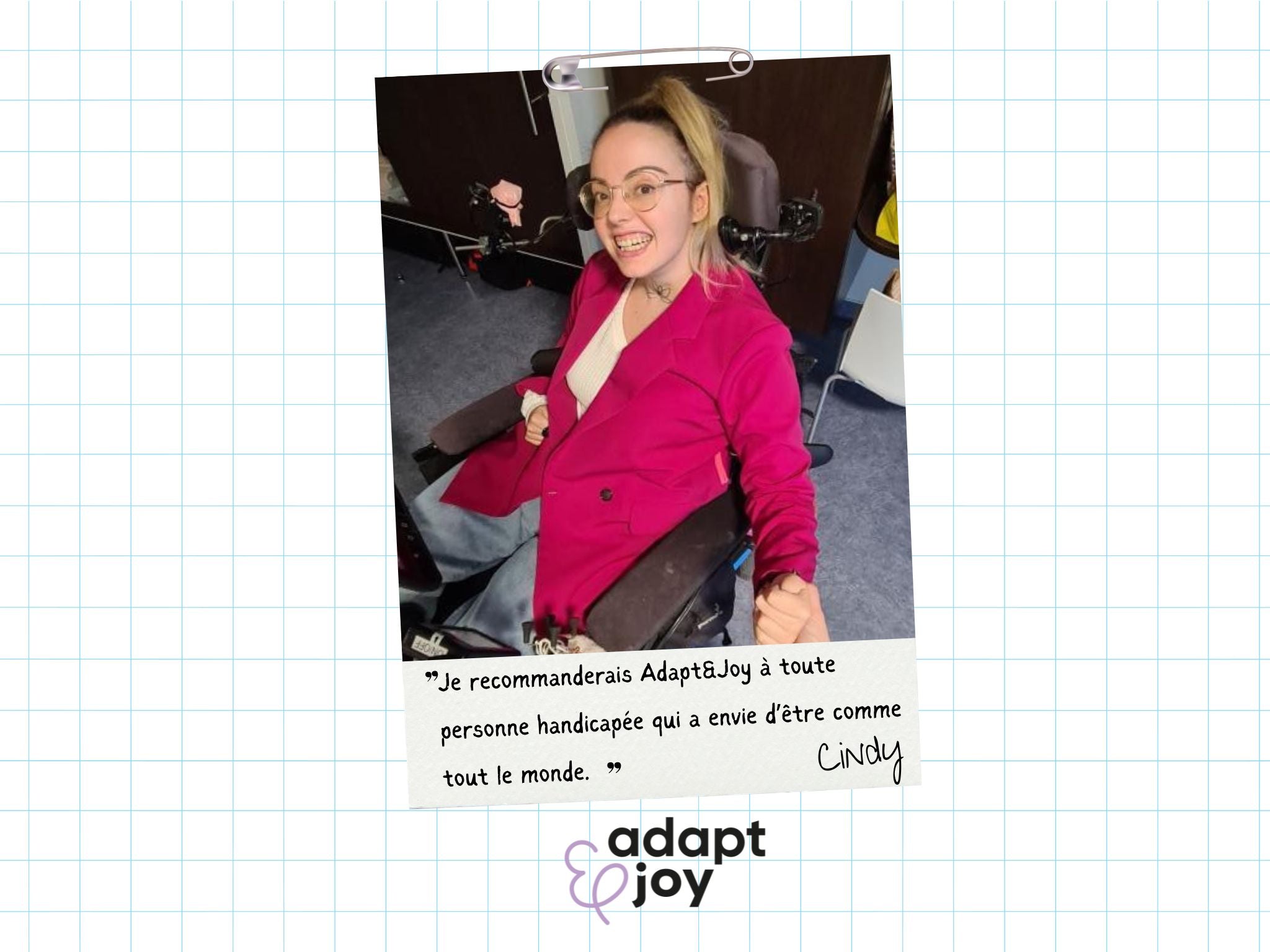 Le témoignage de Cindy sur l’adaptation de ses vêtements par Adapt&Joy