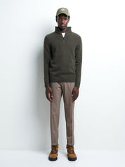 Pantalon Slack en coton élasthane carreaux