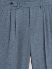 Pantalon à pinces chiné