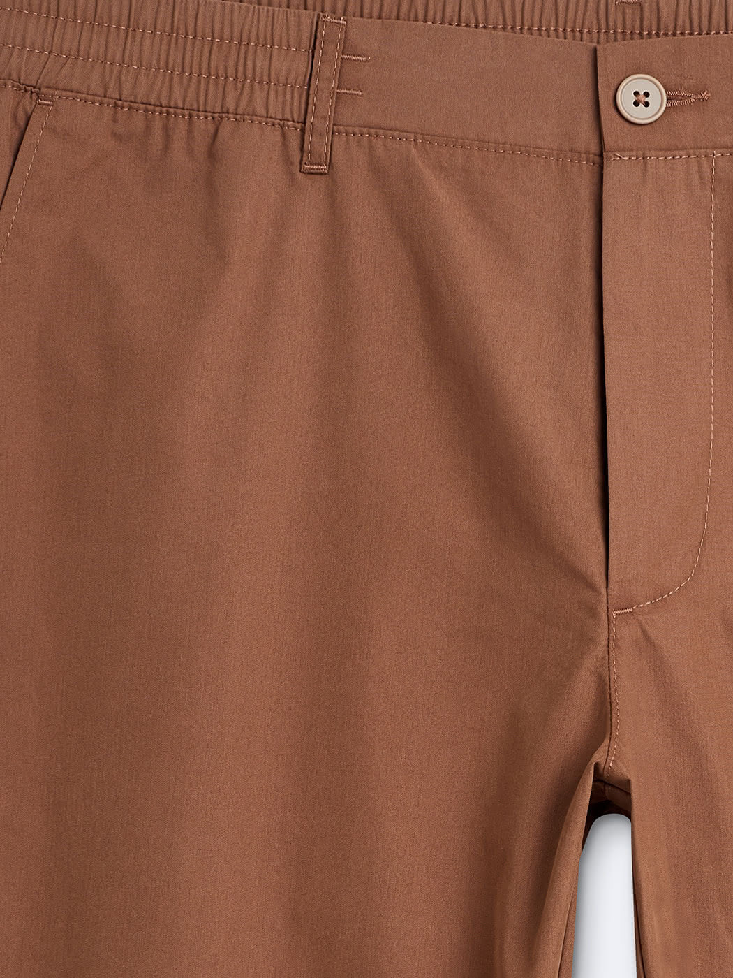 Chino en coton mélangé uni