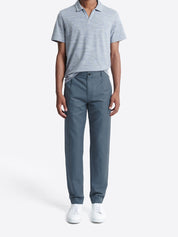 Slack homme coton lin Devred adapté handicap, ouverture velcro en remplacement boutons pour mobilité réduite – Adapt and Joy