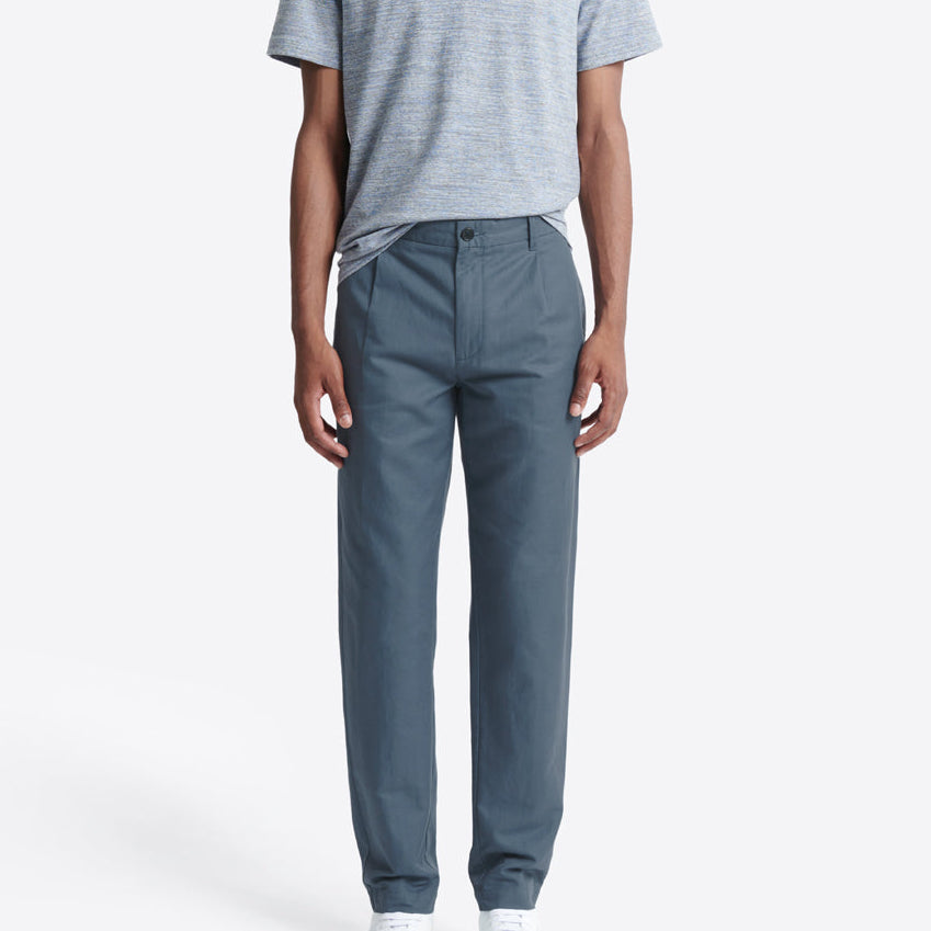 Slack homme coton lin Devred adapté handicap, ouverture velcro en remplacement boutons pour mobilité réduite – Adapt and Joy