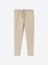 Slack taille élastique en coton - Beige