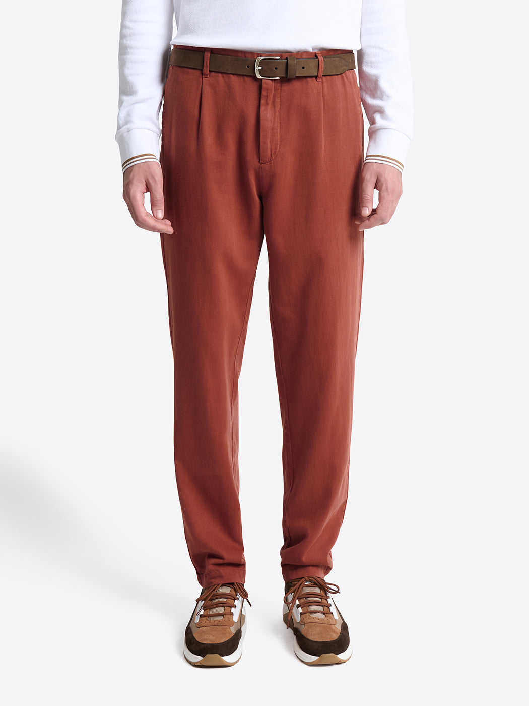 Slack homme coton tencel lin Devred adapté handicap, élastique intégré ceinture pour autonomie habillage – Adapt and Joy