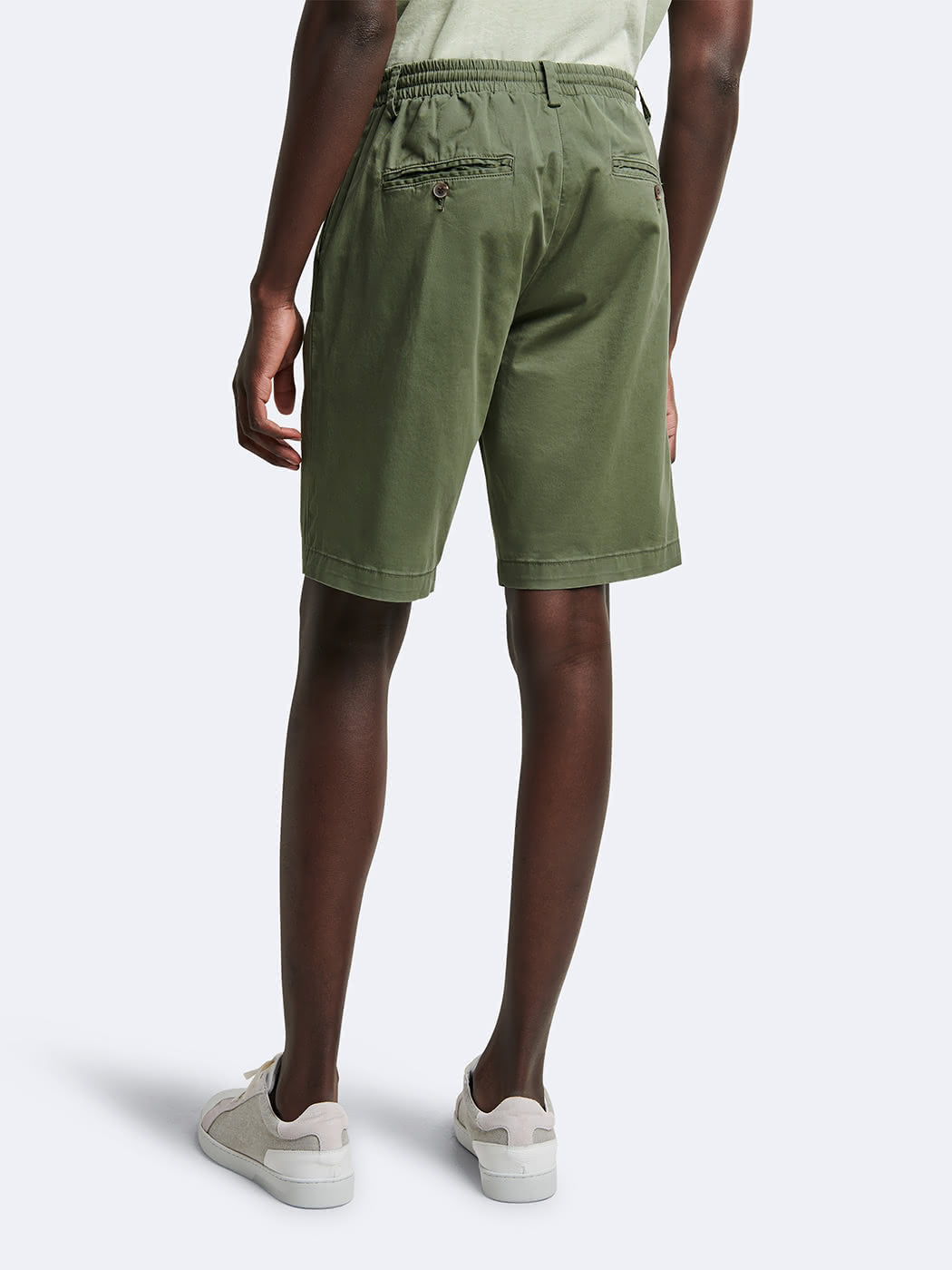 Bermuda homme regular coton ceinture semi-élastiquée Devred adapté handicap, ceinture élastiquée pour mobilité réduite membres inférieurs – Adapt and Joy