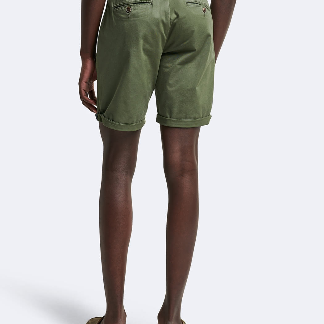 Bermuda homme slim coton organique Devred adapté handicap, ceinture élastique intégrée pour mobilité réduite membres inférieurs – Adapt and Joy