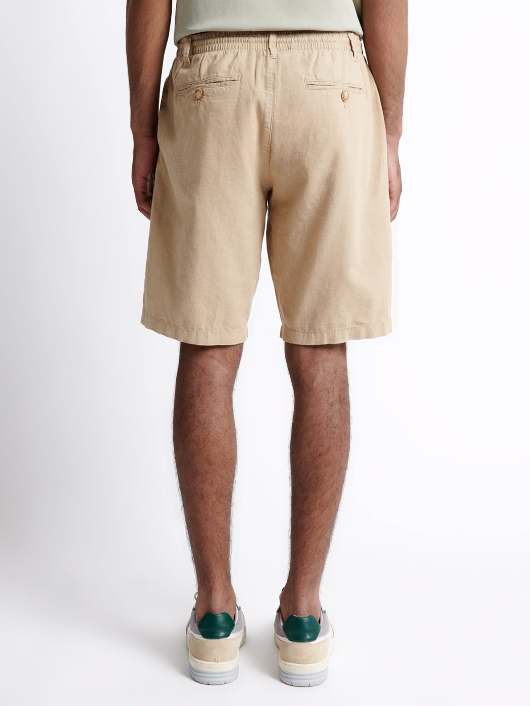 Bermuda homme regular coton lin Devred, version adaptée hémiplégie et personnes à mobilité réduite – Adapt and Joy