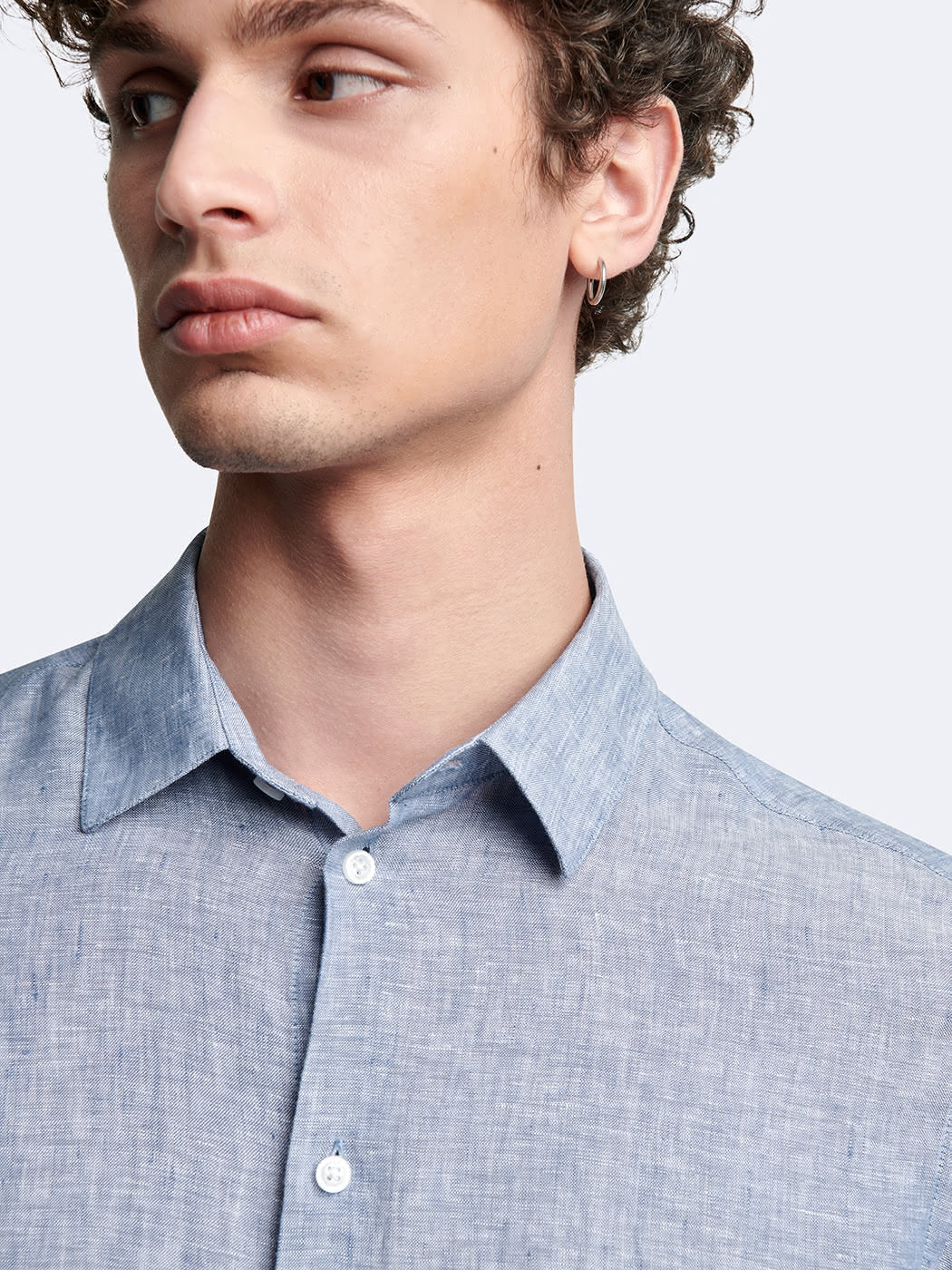 Jean couleur regular en coton mélangé