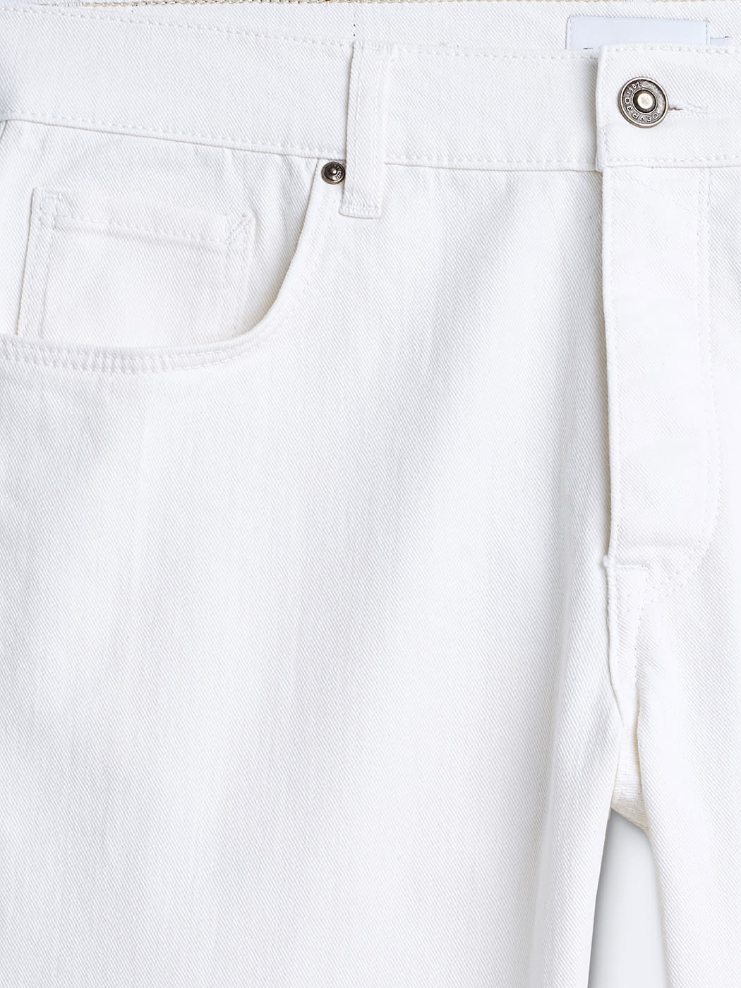 Jean couleur regular en coton mélangé