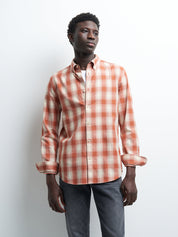 Chemise slim à carreaux