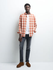 Chemise slim à carreaux