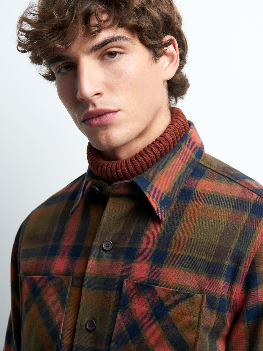 Chemise regular à carreaux