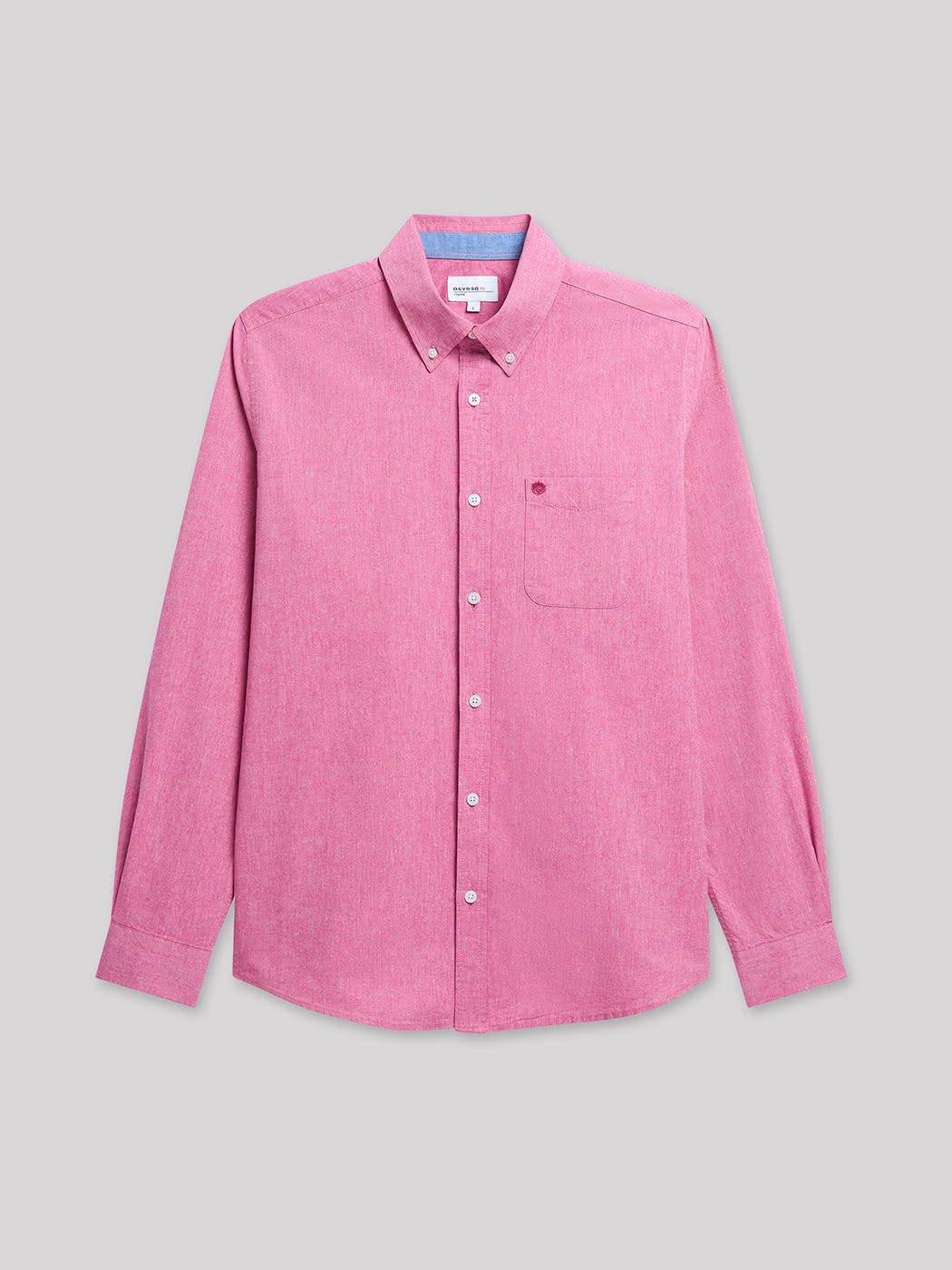 Chemise regular faux uni