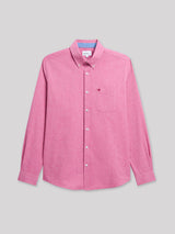 Chemise regular faux uni