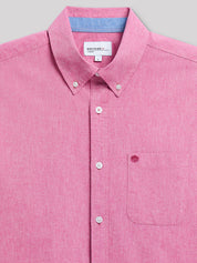 Chemise regular faux uni