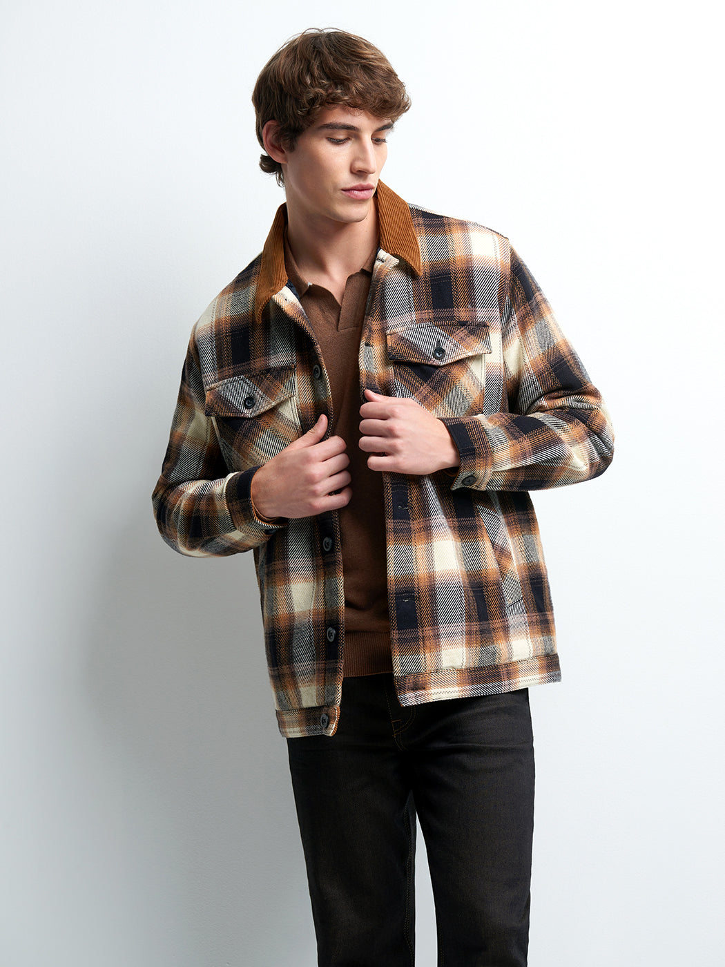 Surchemise regular à carreaux