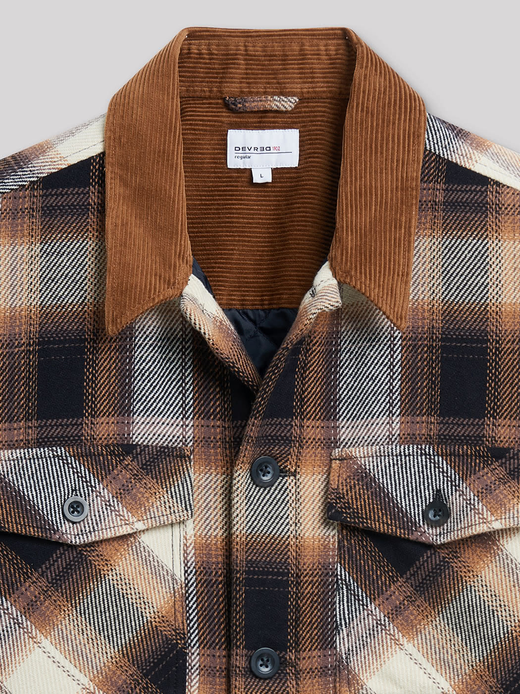 Surchemise regular à carreaux