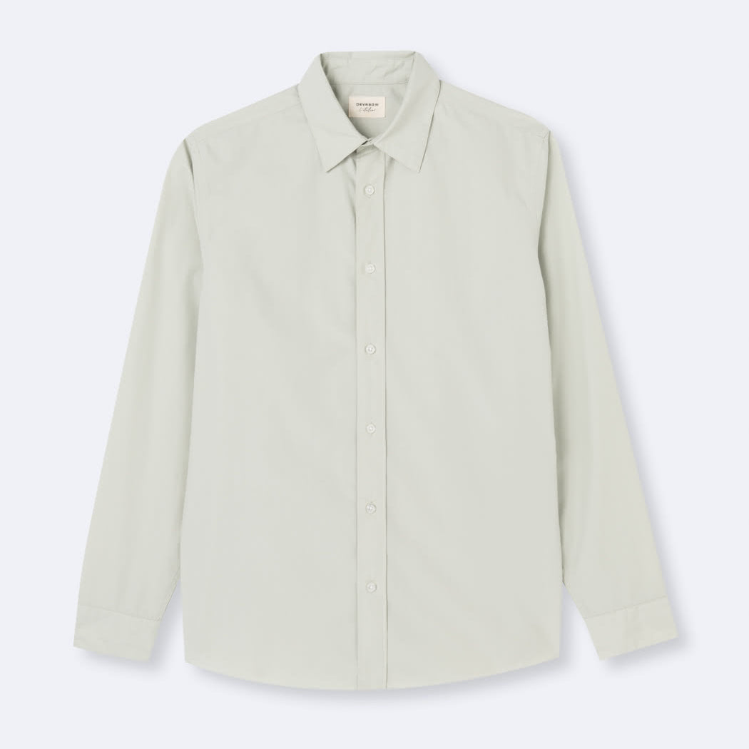 Chemise homme regular 100% coton uni L'Atelier Devred adaptée handicap, habillage facilité pour mobilité réduite des épaules – Adapt and Joy