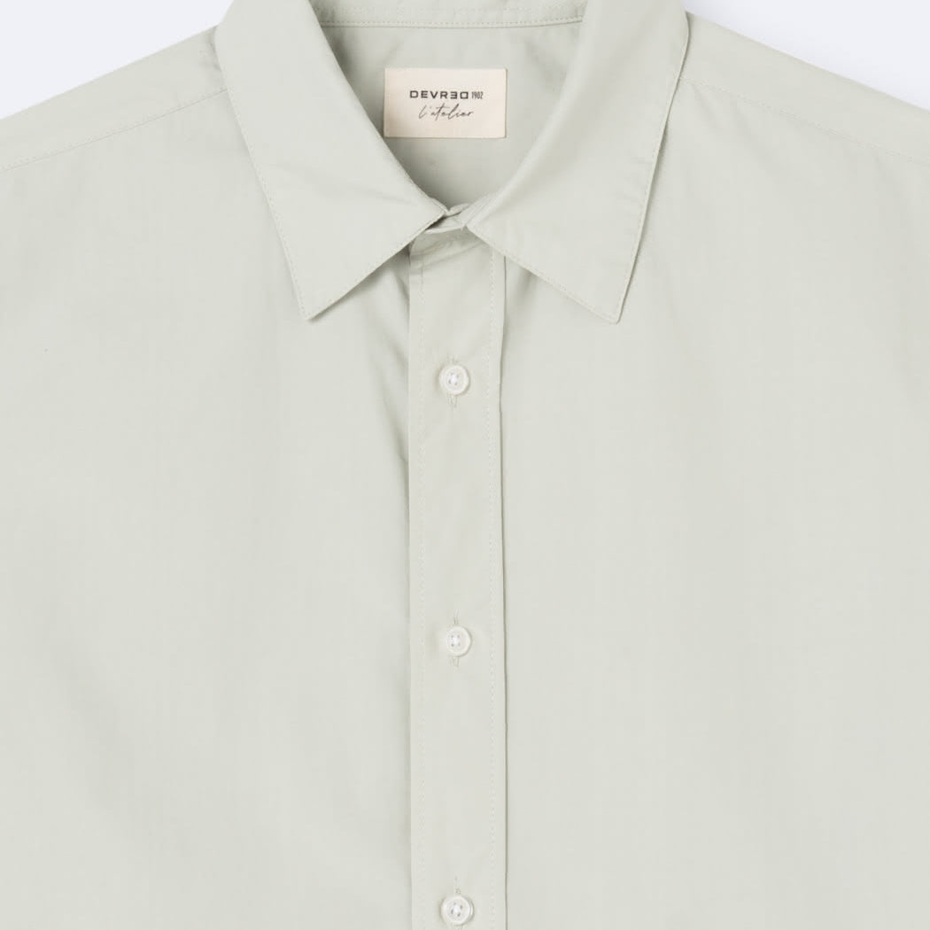 Chemise homme regular 100% coton uni L'Atelier Devred adaptée handicap, fermeture velcro ou magnétique pour préhension difficile – Adapt and Joy