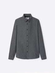 Chemise homme regular 100% coton uni L'Atelier Devred adaptée handicap, habillage facilité pour mobilité réduite des épaules – Adapt and Joy