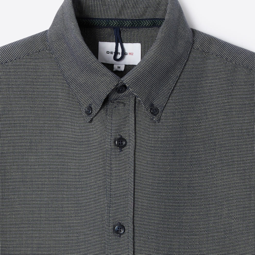 Chemise homme regular 100% coton uni L'Atelier Devred adaptée handicap, fermeture velcro ou magnétique pour préhension difficile – Adapt and Joy