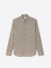 Chemise homme slim 100% coton fantaisie Devred adaptée handicap, habillage facilité pour mobilité réduite des épaules – Adapt and Joy