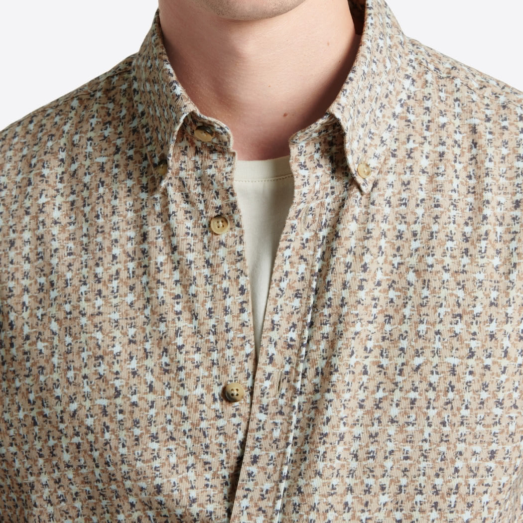 Chemise homme slim 100% coton fantaisie Devred adaptée handicap, fermeture velcro ou magnétique pour préhension difficile – Adapt and Joy