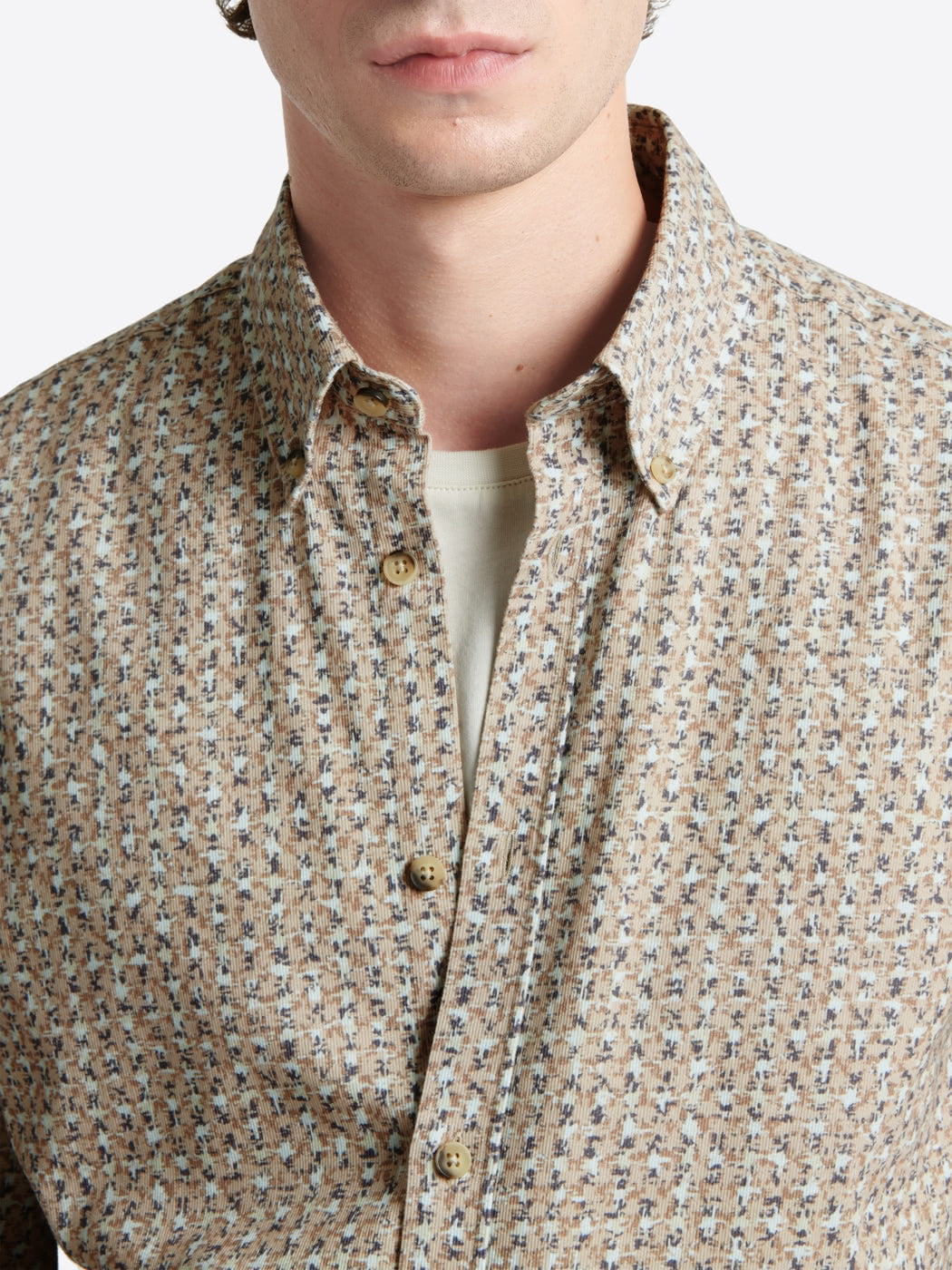 Chemise homme slim 100% coton fantaisie Devred adaptée handicap, fermeture velcro ou magnétique pour préhension difficile – Adapt and Joy