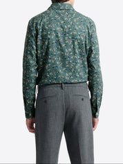 Chemise homme slim 100% coton fleurie Devred, adaptée handicap par Adapt and Joy