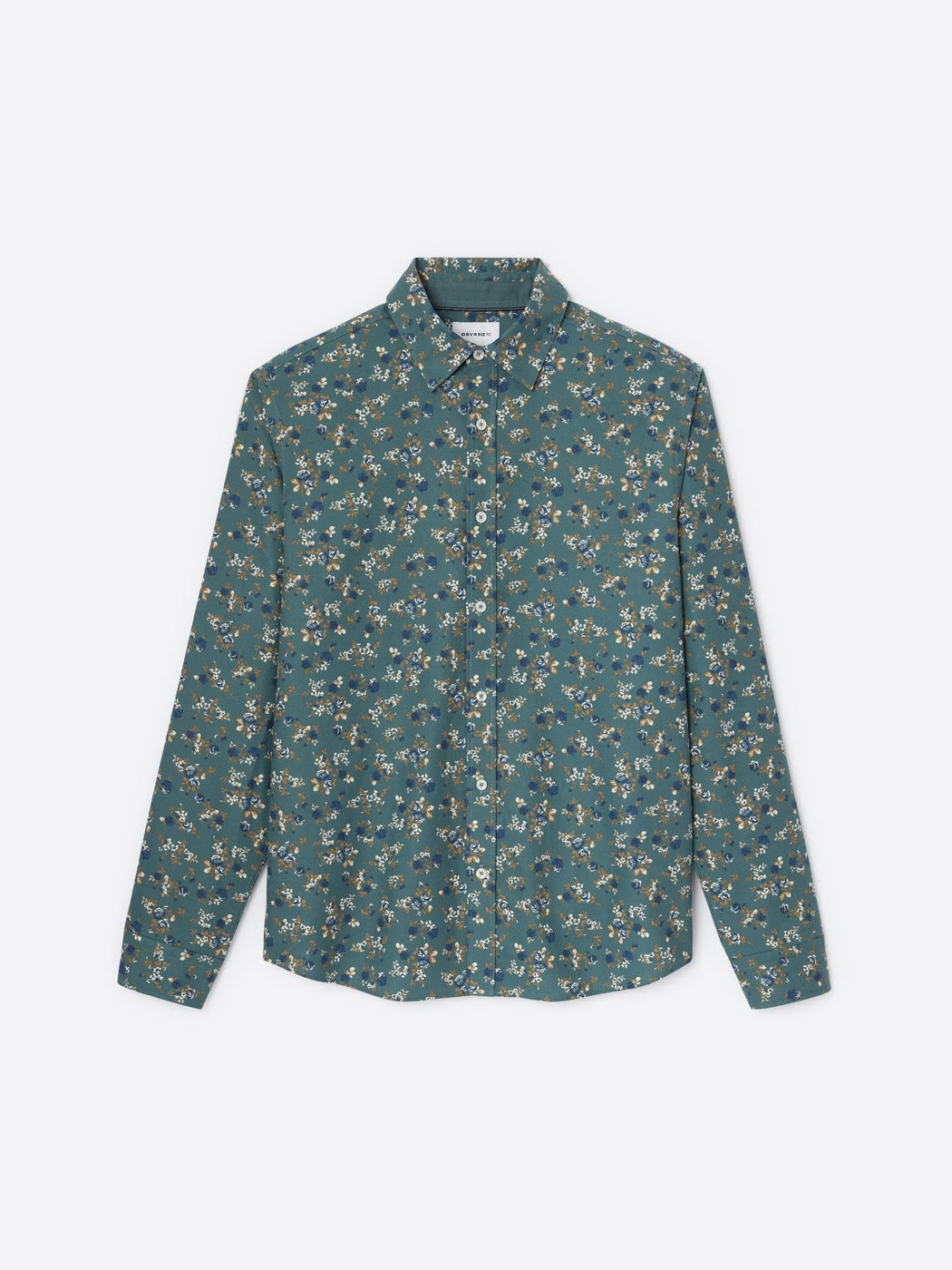 Chemise homme slim 100% coton fleurie Devred, adaptée handicap par Adapt and Joy