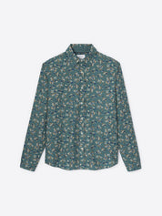 Chemise homme slim 100% coton fleurie Devred, adaptée handicap par Adapt and Joy