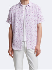 Chemise à manches courtes regular - Orchidée