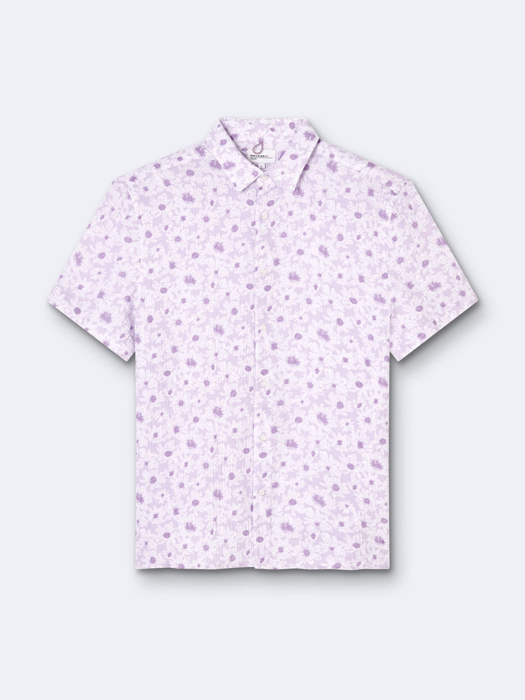 Chemise à manches courtes regular - Orchidée