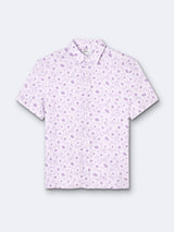 Chemise à manches courtes regular - Orchidée