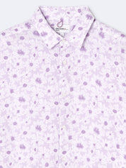 Chemise à manches courtes regular - Orchidée