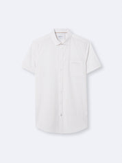 Chemise homme extra slim infroissable tissu traveler fleurie Devred adaptée handicap, habillage facilité pour mobilité réduite des épaules – Adapt and Joy