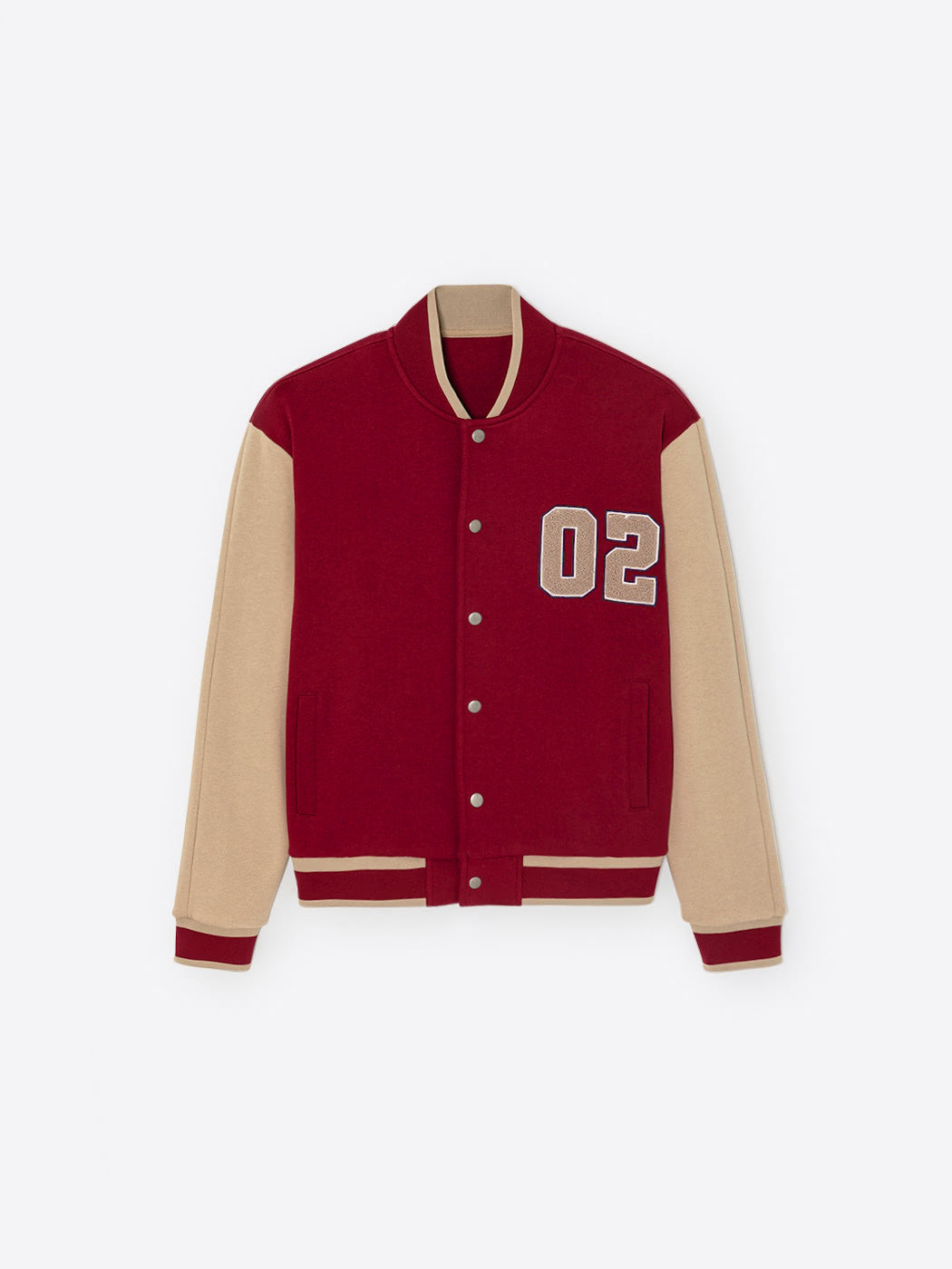 Veste americaine à col teddy en coton