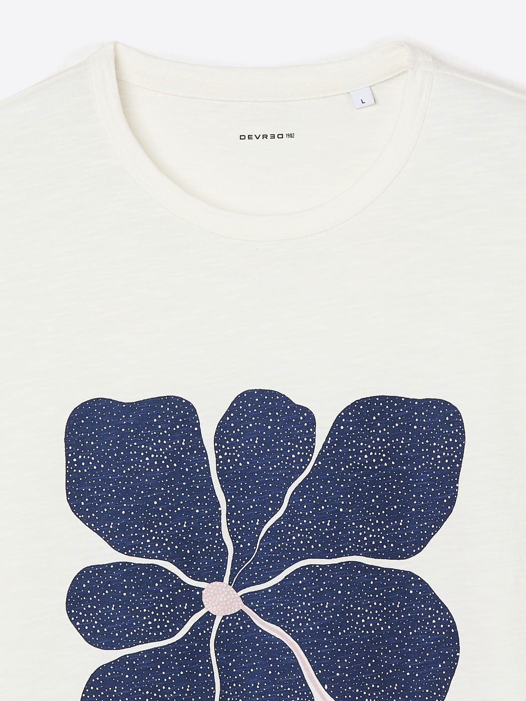T-shirt homme slim col rond 100% coton imprimé poitrine Devred, adapté handicap par Adapt and Joy