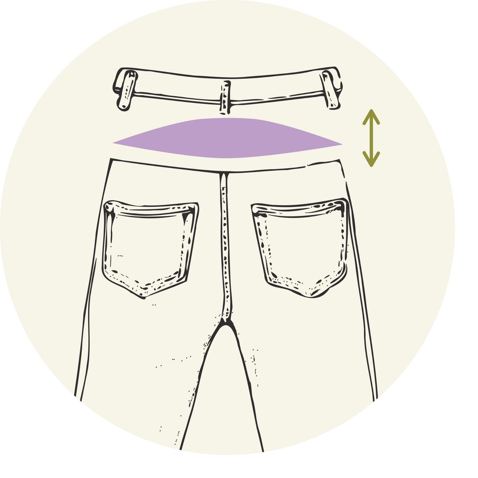 Pantalon & Jean - Augmenter la hauteur du dos- Vêtements adaptés pour personne à mobilité réduite