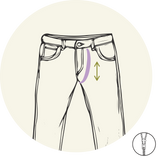Pantalon & Jean - Allonger la braguette