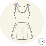 Robe - Ouverture épaule - Débardeur