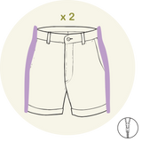 Short - Ouverture jambes complètes