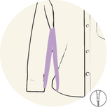Chemise - Ouverture sur le côté