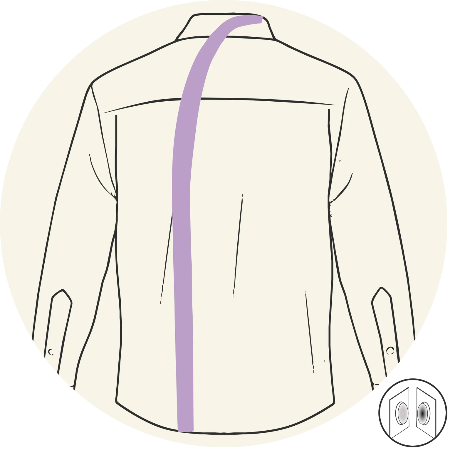 Chemise - Ouverture dans le dos - Courbe- Vêtements adaptés pour personne à mobilité réduite
