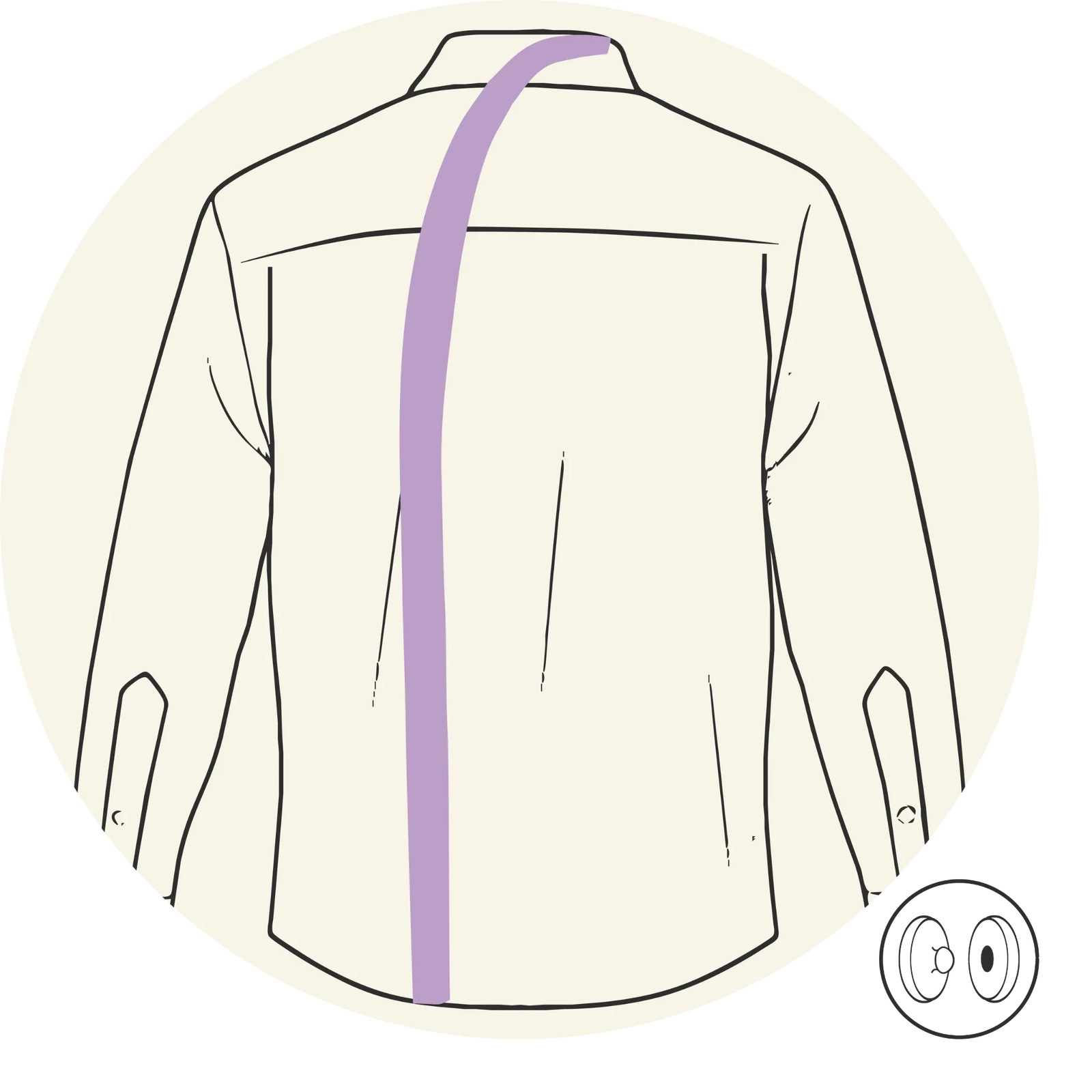 Chemise - Ouverture dans le dos - Courbe- Vêtements adaptés pour personne à mobilité réduite