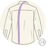 Chemise - Ouverture dans le dos - Courbe