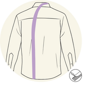 Chemise - Ouverture dans le dos - Courbe- Vêtements adaptés pour personne à mobilité réduite