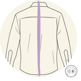Chemise - Ouverture dans le dos - Milieu