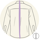 Chemise - Ouverture dans le dos - Milieu- Vêtements adaptés pour personne à mobilité réduite