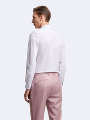 Chemise manches longues fleuri Devred adaptée handicap senior par Adapt & Joy, coupe extra-slim en polyester avec col semi-italien, élégante et facile à enfiler.